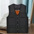 thumbnail image 6 of Cheers.US Men Middle-aged Men's Winter Warm Outdoor Keep Warm Windproof Vest Thick Fleece Lined Sleeveless Jacket, 6 of 8