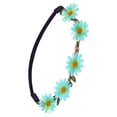 thumbnail image 1 of Guardurnaity Diadema de flores 70s trajes para mujeres decoraciones de fiesta elásticas signo de la paz sombreros follaje Halloween boda Accesorio para el cabello Menta verde, 1 of 6