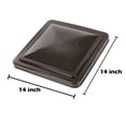 PIT66 14 x 14 Replacement Roof Vent Cover Camper RV Trailer Ventline 3 Pcs Smoked