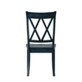 thumbnail image 5 of Weston Home Antique Denim Farmhouse Wood Dining Side Chairs (Set of 2), 5 of 7