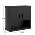 thumbnail image 2 of Heavy Duty Steel Garage Wall Cabinet,Floating Hanging Storage Organizer with Shelves & Locks,Rust-Resistant Garage, Workshop, Warehouse Storage Cabinet, Secure Metal Wall Mount, 2 of 6