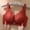 Red, variant on loopsun for Womens Plus Size Bra,Women's Bra Soild Wire Free Underwear One-Piece Bra Everyday Underwear