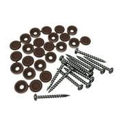 No.2 x 1.5 in. Square Screen Panel Fastener Kit, Brown - 12 Per Pack - Case of 12