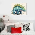 thumbnail image 4 of ONETECH Rustic Basketball Football Wall Art and Black White Dinosaur Canvas Art,Tyrannosaurus rex, Pterosaur, Stegosaur，Ankylosaurus, Ready to Hang, 4 of 4
