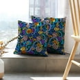 thumbnail image 6 of LALILO Throw Pillow Covers Cartoon Doodles Water Life Theme Cushion Cover 18" x 18", 120 Pack, 6 of 6