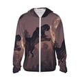 thumbnail image 2 of Lsque Dinosaur Moonlit Forest UPF 50+ Lightweight Sun Protection Men's Women's Long Sleeve Shirt, Hoodie Performance -X-Large, 2 of 9