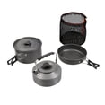 thumbnail image 2 of 7 piezas/8 piezas ultraligeras de aleación de aluminio utensilios de cocina para acampar juego de utensilios al aire libre 8Pcs_Negro kusrkot utensilios de cocina al aire libre, 2 of 8