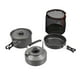 thumbnail image 2 of Juego de utensilios de cocina para exteriores, vajilla para acampar, vajilla de viaje, cubiertos con olla 8Pcs_Negro, 2 of 9