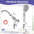 thumbnail image 6 of HH901 Handheld Filtered Shower Head High Pressure 10 Spray Mode Water Softener for Hard Water Removes Chlorine Reduces Dry Itchy Skin, 6 of 7