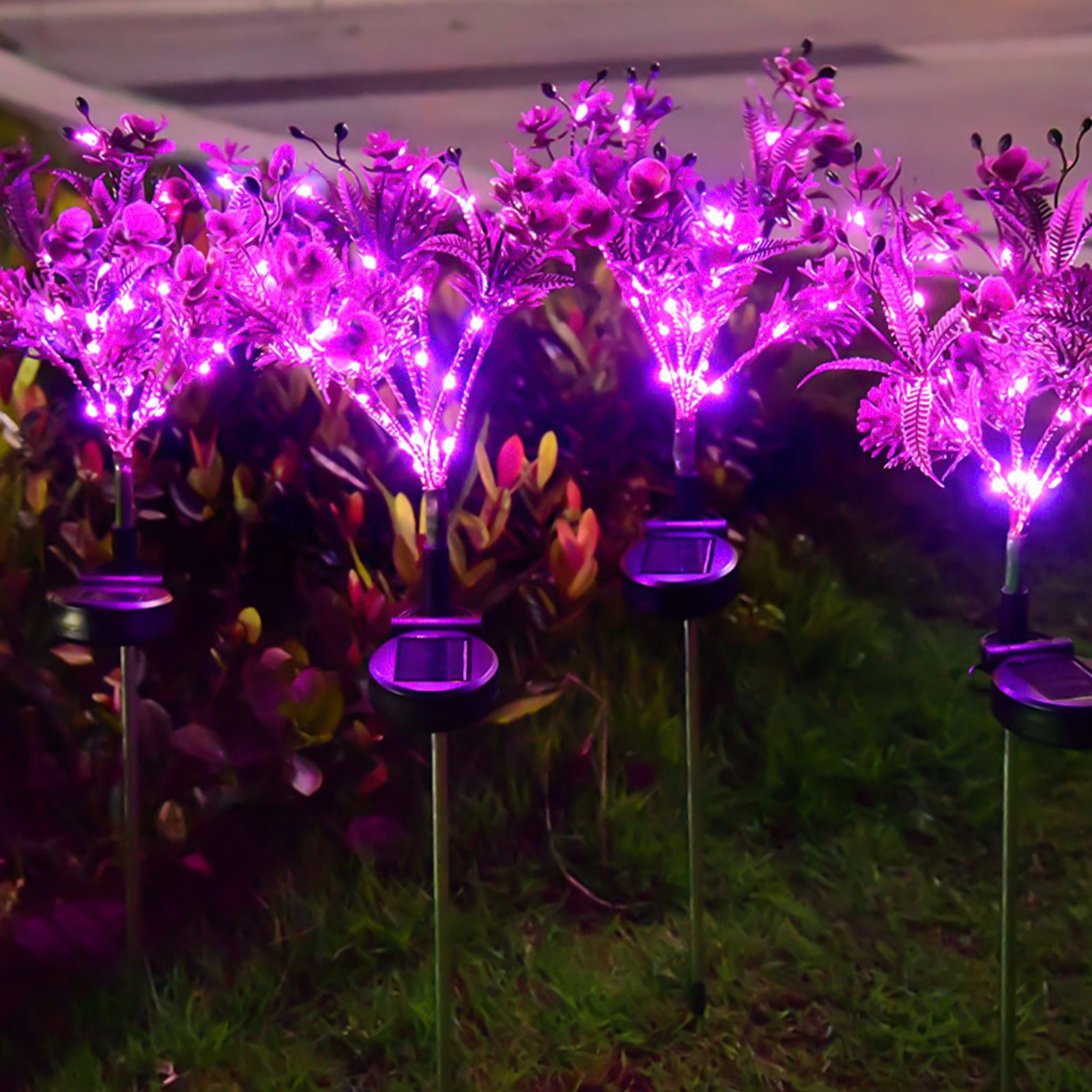 Aidoshy Solar Energy Lamp, Ground Inserted Lamp, Courtyard Lamp, Balcony Atmosphere Lamp Floral Sway Light Solar Light,Solar Sway Lights, Sway With The Wind,Solar Street Lights Outdoor