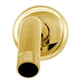 thumbnail image 2 of Westbrass D302-1-01 1/2" IPS x 10" Wall Mount Shower Arm with Sure Grip Flange, PVD Polished Brass, 2 of 9