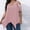 Pink, variant on Plus Size Tops for Women Cold Shoulder Tops Summer Short Sleeve Sequins Tops Casual Elegant Asymmetrical Blouse