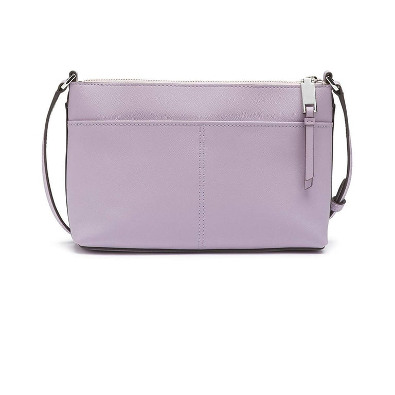 Calvin Klein Lily Saffiano Leather Top Zip Crossbody, orchid 