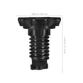 thumbnail image 4 of 1Pack Black Plastic Spare Tire Hold Down Bolt Set for Car Owners Secure Mounting Vehicle Maintenance, 4 of 9