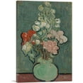 thumbnail image 1 of ARTCANVAS Still Life Vase With Rose-Mallows 1890 Canvas Art Print by Vincent Van Gogh - Size: 12" x 8" (0.75" Deep), 1 of 9