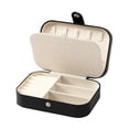 thumbnail image 1 of Leather Jewelry Storage Box Double Layer Design Earrings Necklaces Rings Organizer, 1 of 7