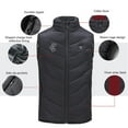 thumbnail image 5 of Odeerbi Teen Boys Girls Lightweight Heated Vest Winter Thermal Sleeveless Heated Jackets Kids Plus Size USB Intelligent Constant Temperature 2 Areas Heated Coat Teen Clothes Black without Power Bank, 5 of 6
