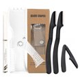 thumbnail image 1 of Coolmee Men Beard Styling Comb Rotatable Beard Modeling Ruler with 3 Razors Beauty Tools For Hair Trimming, 1 of 7