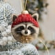 thumbnail image 4 of Adornos Navideños Acrílicos de Animales | Adornos Colgantes Planos de 2 Mm de Grosor con Cordón Dorado | Decoración Compacta y Duradera para Árbol de Navidad de 8 Cm | Multiusos para El Hogar, La Ofi, 4 of 5