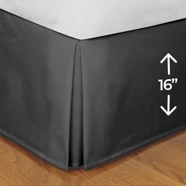 Bed Skirt for Full Size Bed Clearance 16" Down Full Dust Ruffle Solid