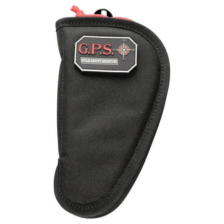 GPS Outdoors GPS1004CPCB Contoured Black Zipper Closure Lockable Pistol Case