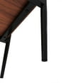 thumbnail image 6 of Set of 2 End Tables, Nightstand with Tempered Glass Tabletop, Compact Side Table with MDF Storage Shelf and Sturdy Iron Legs, Easy Assembly for Bedroom or Living Room, Brown Glass Finish, 6 of 11