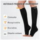 thumbnail image 2 of Par Calcetas Compresión  Bloosom Medias Calcetines Cierre Como Zip L/XL Negro, 2 of 4