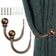 thumbnail image 1 of Lieonvis 2 Soportes para Cortinas con Lazo de Metal, Soportes para Cortinas Decorativas de Pared, Soporte para Ganchos de Cortina en Forma de U con Tornillos para Accesorios para el Hogar, 1 of 3