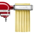 thumbnail image 3 of Kitchenaid KPRA Pasta Roller and cutter for Spaghetti and Fettuccine Stand Mixer Attachments, Metal Silver, 112 oz, 3 Pack, 3 of 4