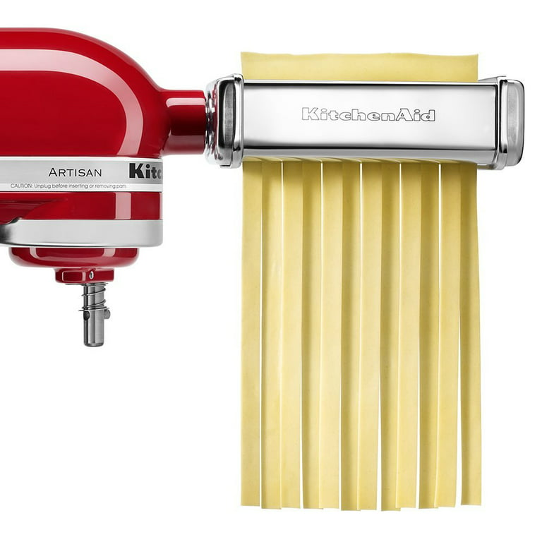  KitchenAid KPRA Pasta Roller and cutter for Spaghetti and  Fettuccine : Home & Kitchen
