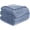 Blue, variant on ROSEKIND Lightweight Breathable 300GSM 3D Striped Flannel Throw Blanket, for Sofa Couch Bed,80x90inch