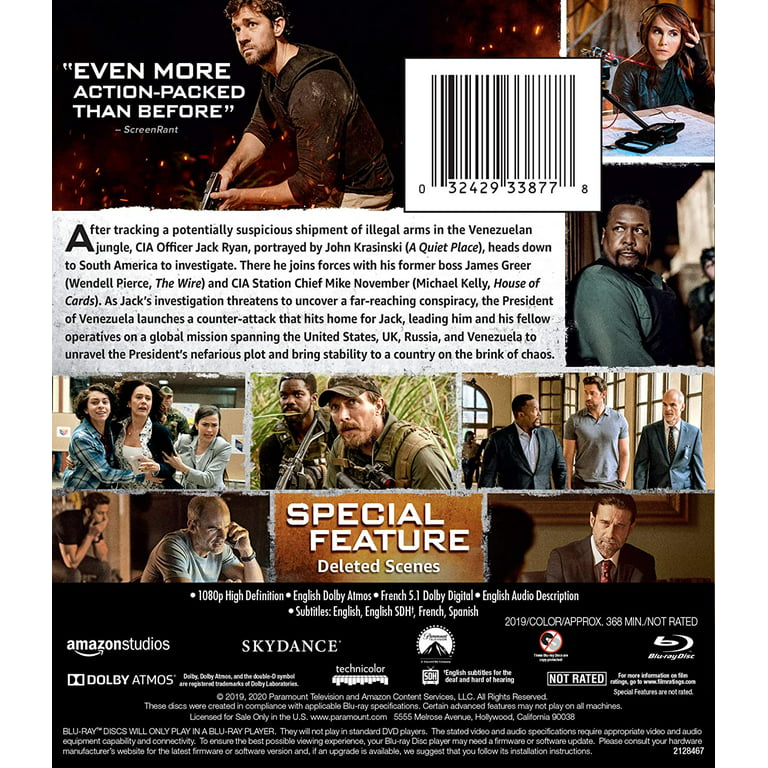punkt tom Milepæl Tom Clancy's Jack Ryan: Season Two (Blu-ray) - Walmart.com