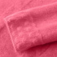 thumbnail image 5 of YEJIMAN Cozy Sweaters for Women Fall V Neck Tops Casual Lightweight Knit Pullover  Sweater Womens Long Sleeve Tops Watermelon Red, 5 of 6