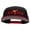 Red Black, variant on Orange Karate Kick Embroidered Two Tone Flat Bill Snapback - Black Grey OSFM