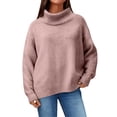 thumbnail image 6 of Sweatshirt for Women Relaxed And Comfortable Mock Neck Mid High Neck Pullover Sweater Hoodie Women'S Clothing, 6 of 6
