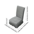 thumbnail image 3 of Hmgxay Chair Covers, Stretchable Dining Chair Slipcovers for Ultimate Protection, Universal Stool Cushions for Easy Maintenance, Durable and Soft Chair Protectors for Everyday Use(Dark Gray), 3 of 6