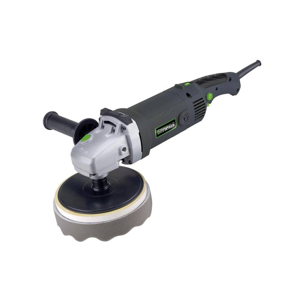 Genesis GAFPP7 Universal 7" Quick-Change Waffle-Pattern Foam Polishing Pad with Reusable Hook and Loop Backing