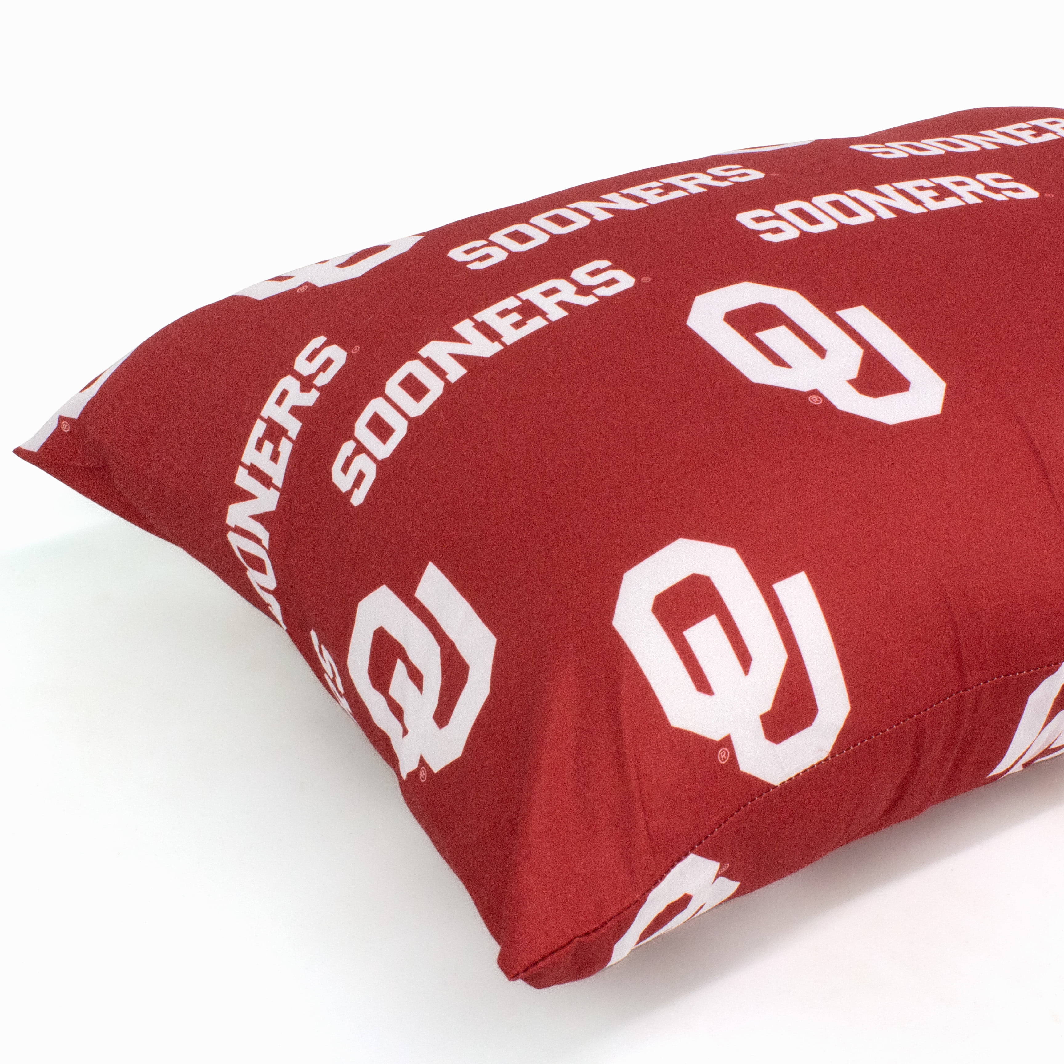 Oklahoma Sooners Pillowcase Pair, Standard, 20" x 30" (2 Standard Pillowcases)