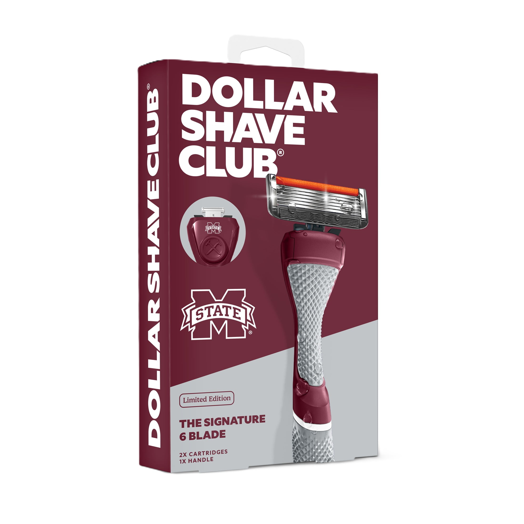 Dollar Shave Club Mississippi State 6-Blade Razor Starter Set