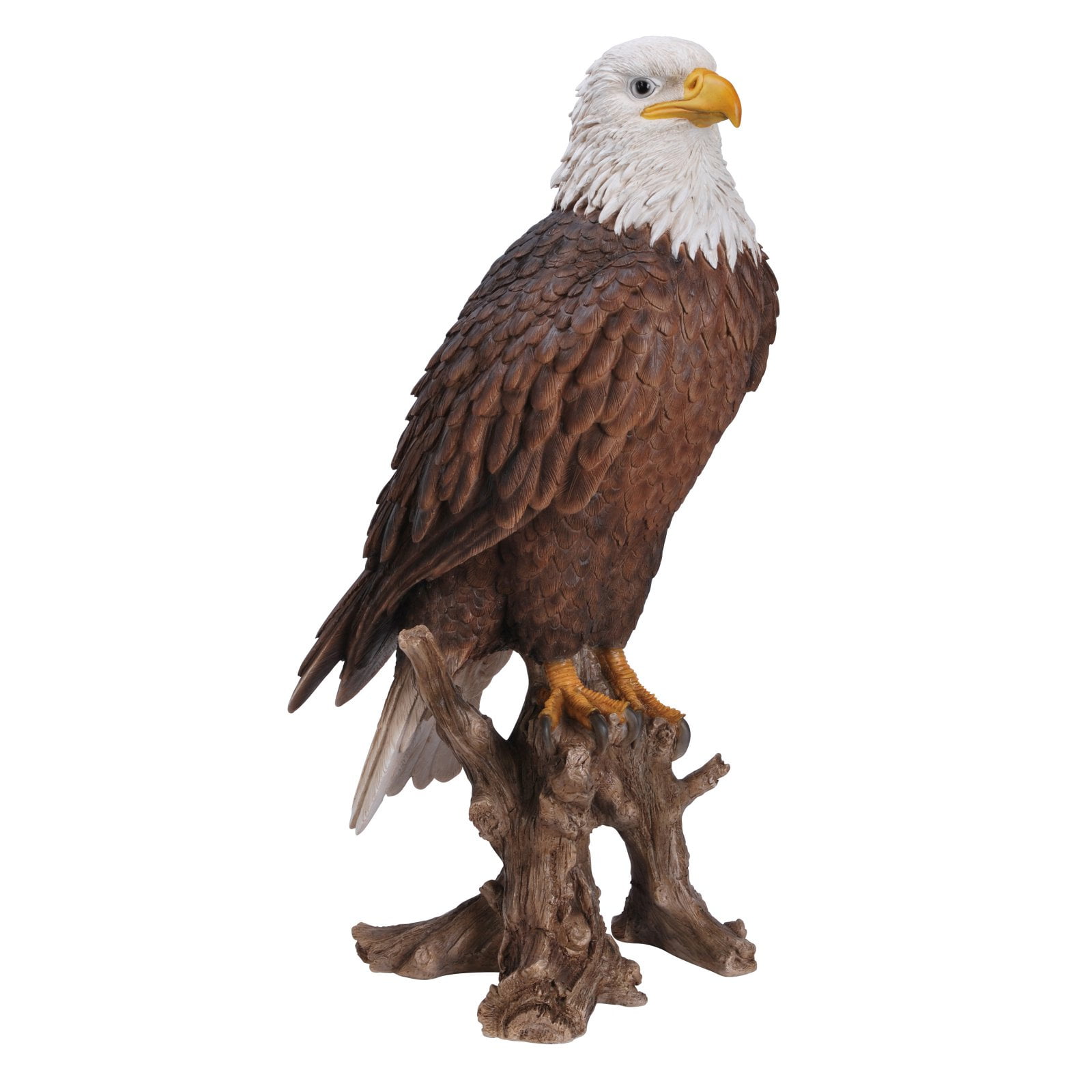 HI-LINE GIFT LTD. LARGE BALD EAGLE ON STUMP STATUE