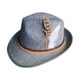 thumbnail image 5 of Sombrero Fedora para hombre, sombrero de cubo, cosplay, atuendo de los años 20, disfraz estético de jazz de invierno. Gris oscuro, 5 of 9