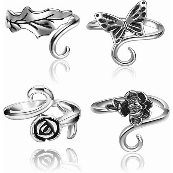 Adjustable Crochet Tension Rings for Fingers - Animal & Floral Design Yarn Control Tools, Perfect Gifts for Mother Grandma, Thanksgiving Christmas Crafts Accessories