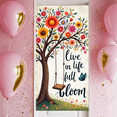 thumbnail image 4 of Yatrandify Floral Design Life in Full Bloom Nature Banner Colorful Flowers Butterfly Garden for Spring Decoration Outdoor Celebration Event, 4 of 7
