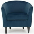 thumbnail image 2 of Pemberly Row 17.5" Traditional Fabric Club Chair in Navy Blue, 2 of 4