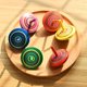 thumbnail image 3 of Wooden Hand-rotating Colored Small Gyroscope, Children's Creative Toys, Decompress And Decompress The Twirl, 3 of 4