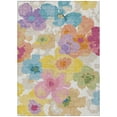 thumbnail image 2 of Addison Rugs Chantille Indoor/Outdoor Transitional Floral Ivory Machine Washable Rectangle Rug, 8' x 10', 2 of 8