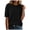 Black, variant on idosla Women's Lightweight Wool Blend Short Sleeve Sweater Top Business Casual (Pink, XL)
