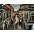 thumbnail image 2 of Bolokofsky, Ronald 24x19 White Modern Wood Framed Museum Art Print Titled - Rainy Streets of Vienna, 2 of 4
