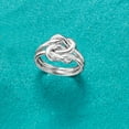 thumbnail image 4 of Ross-Simons Italian Sterling Silver Double Love Knot Ring, Women's, Adult, 4 of 6