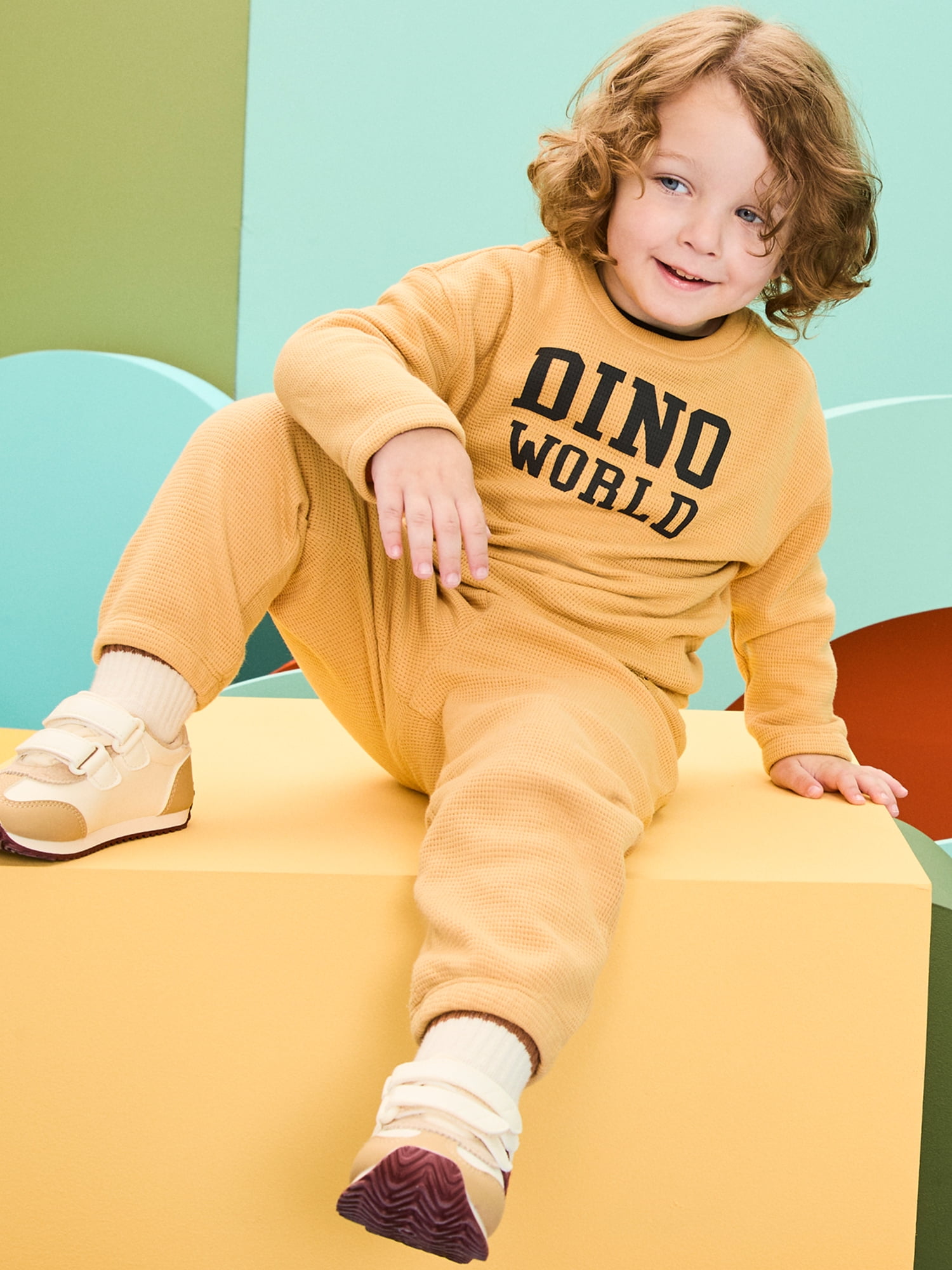 Garanimals Baby & Toddler Boy Outfit Set, Waffle Knit Thermal, Sizes 0-6T
